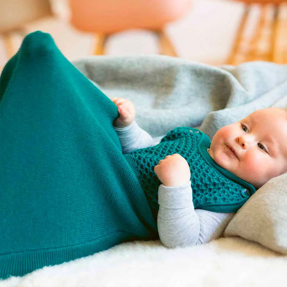 Gigoteuse sans manches en laine merinos Disana - Jade - Lilinappy