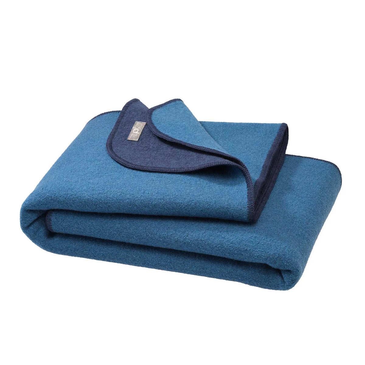 Couverture en laine bouillie bio double face Disana 