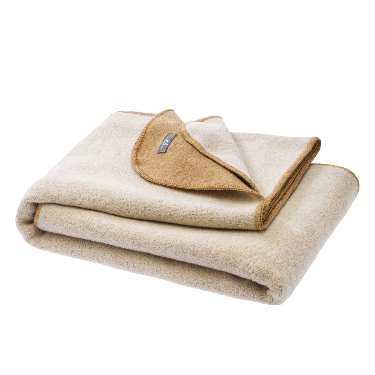 Couverture en laine bouillie bio double face Disana 
