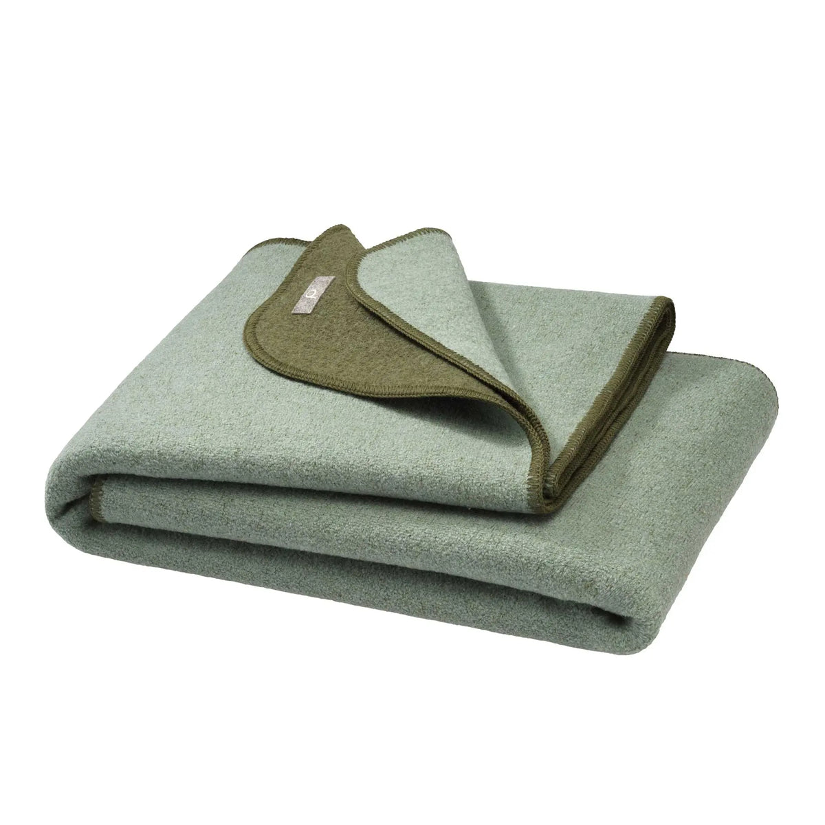 Couverture en laine bouillie bio double face Disana 