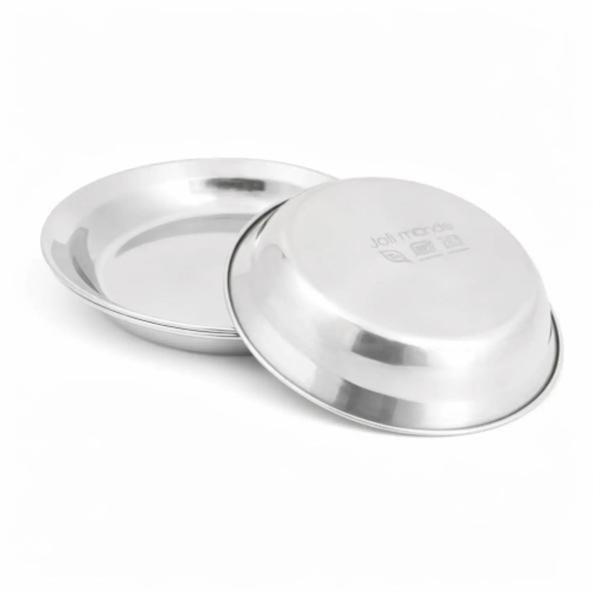 Assiette enfant inox zéro plastique Joli Monde 