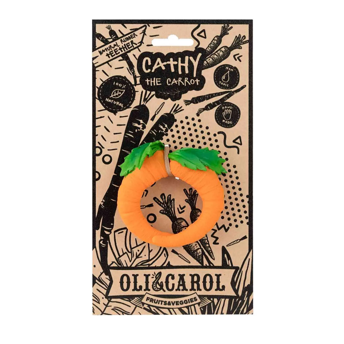 Jouet de dentition Oli & Carol - Cathy la Carotte 