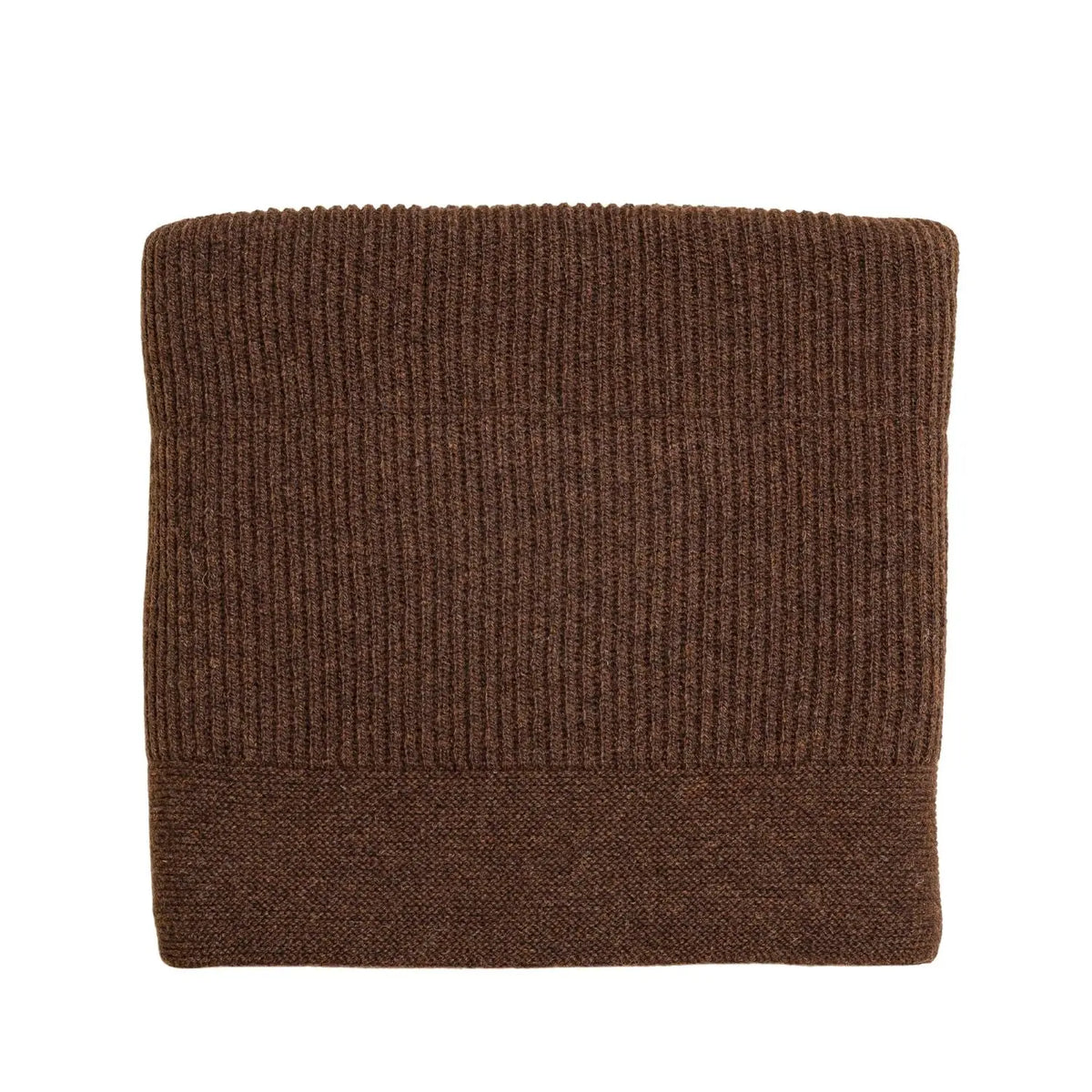 Couverture laine mérinos Gaston HVID 100x140 cm - Dark Brown - Lilinappy