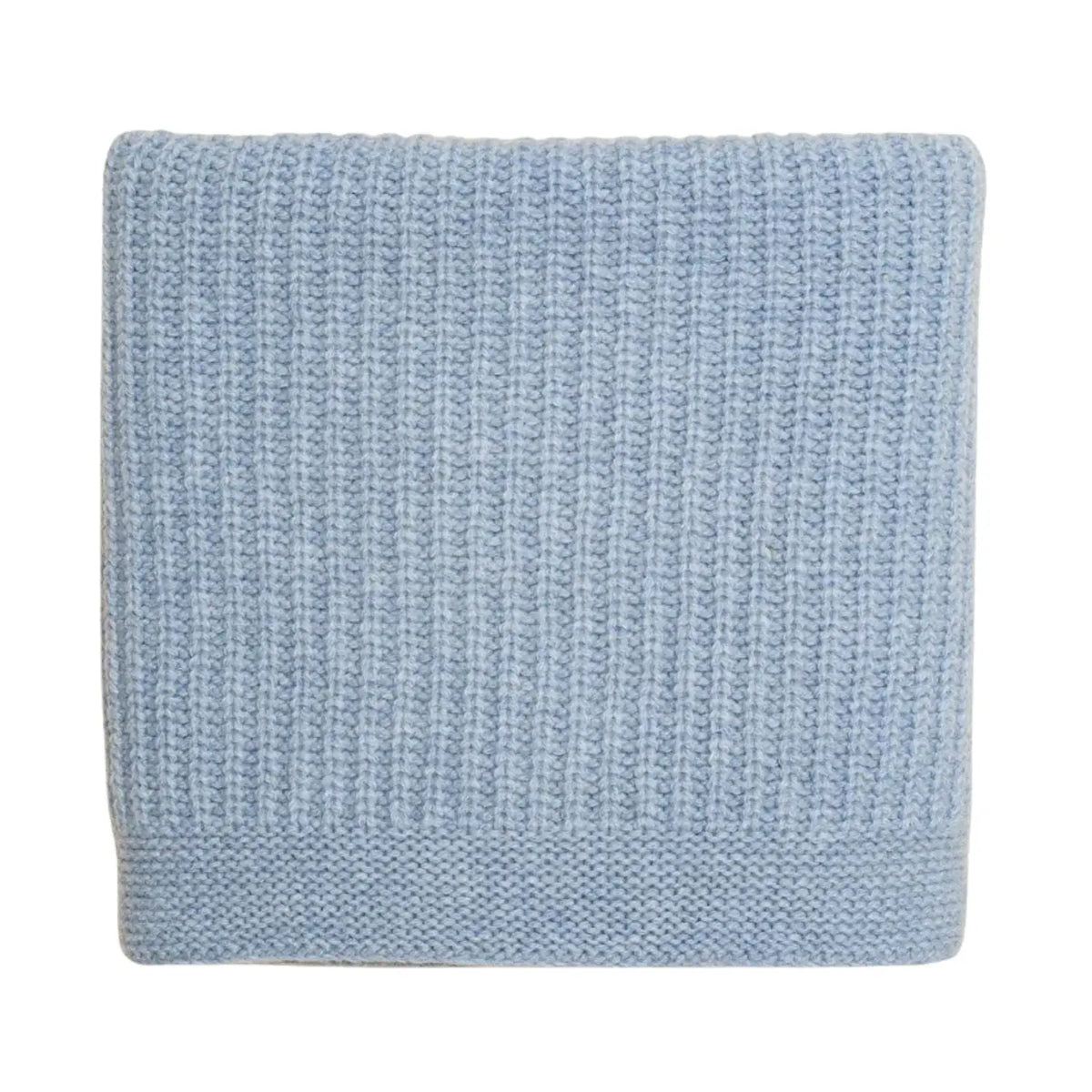 Couverture bébé Kiki en laine d’agneau mérinos Hvid – Frost Blue - Lilinappy
