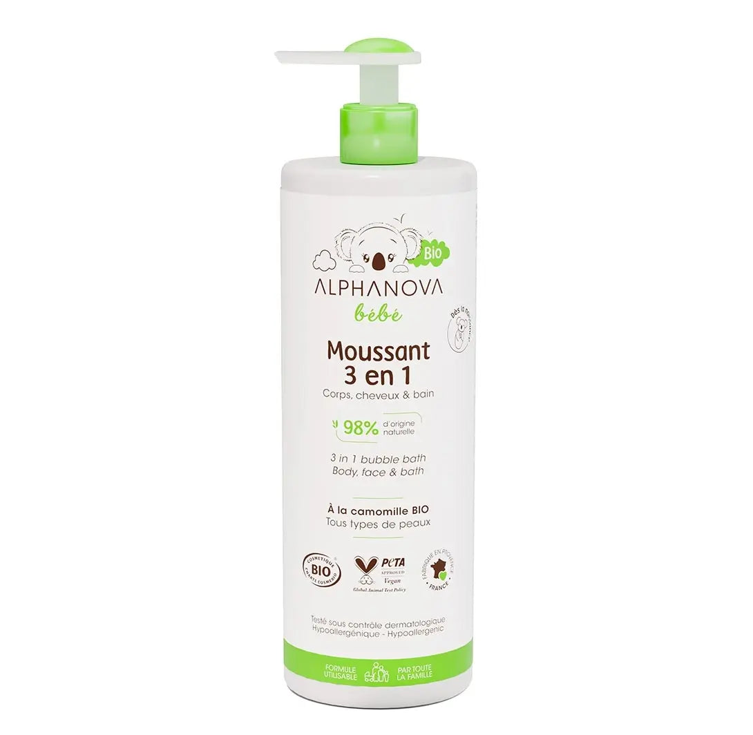 Moussant 3 en 1 bio Alphanova 400ml