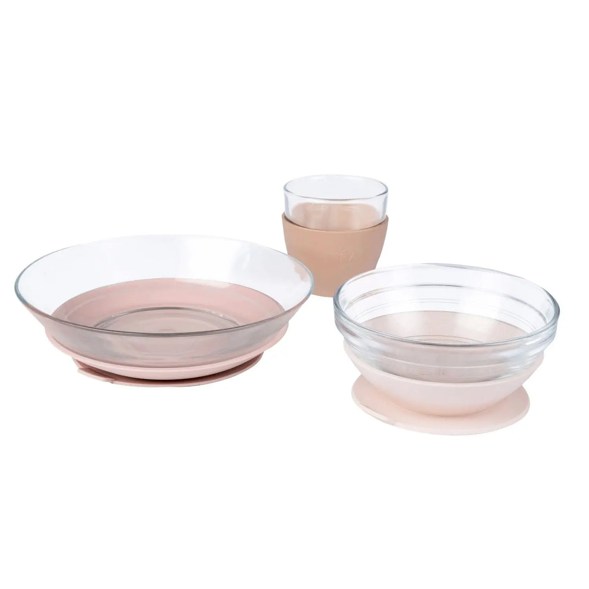 Coffret repas bébé en verre Béaba x Duralex - Barbe à papa 