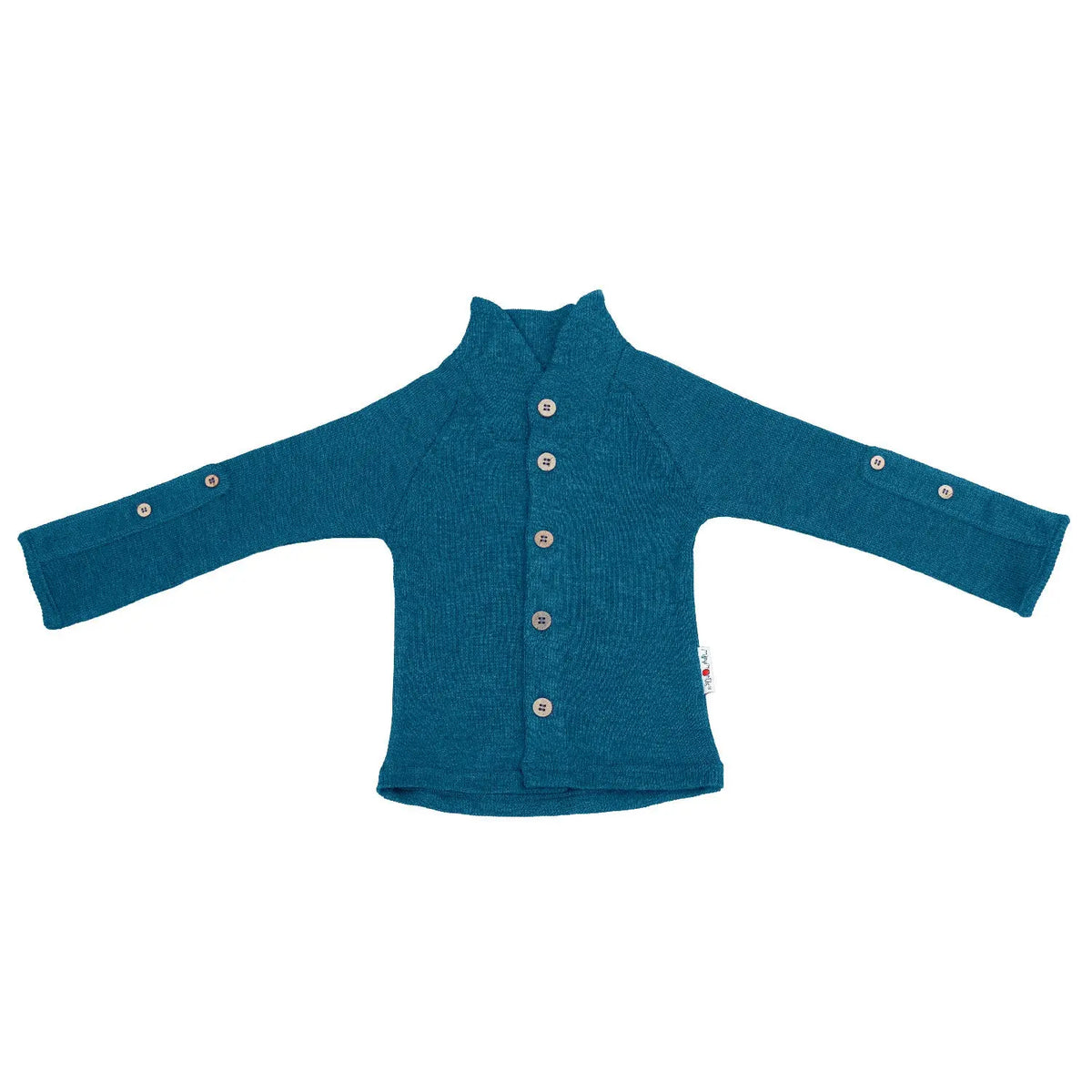 Gilet évolutif avec col en laine mérinos remontant Manymonths - Lilinappy