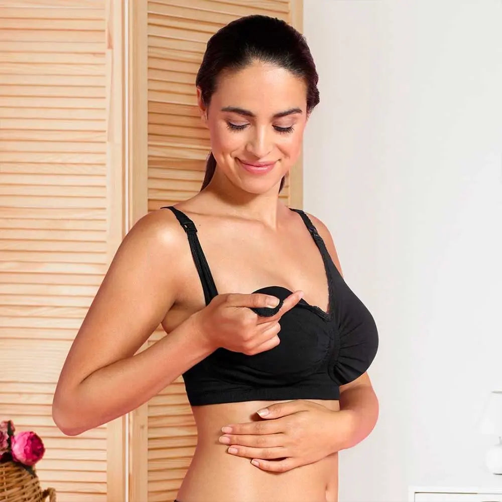 Soutien-Gorge d'allaitement Carri-gel Carriwell - Noir - Lilinappy