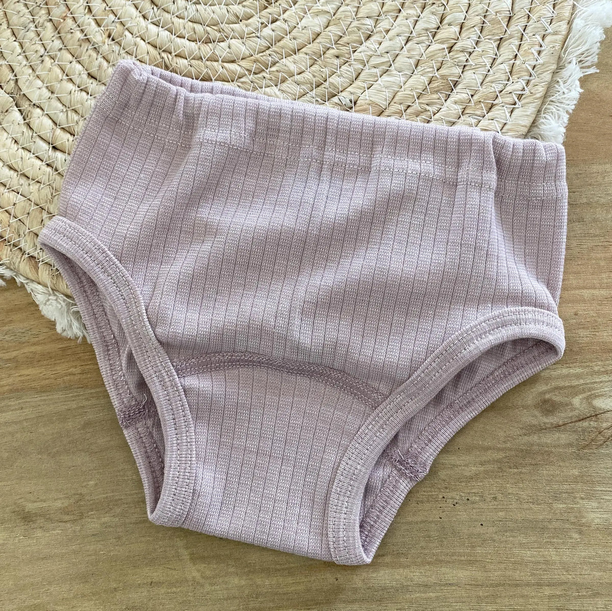 Culotte enfant en laine, soie et coton bio cosilana -  Poudre 