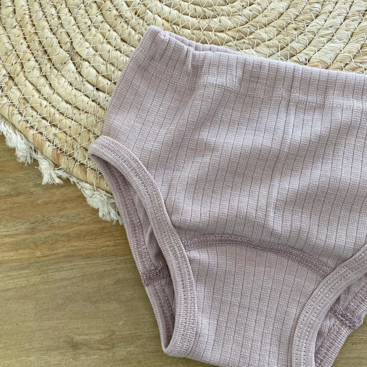 Culotte enfant en laine, soie et coton bio cosilana -  Poudre 