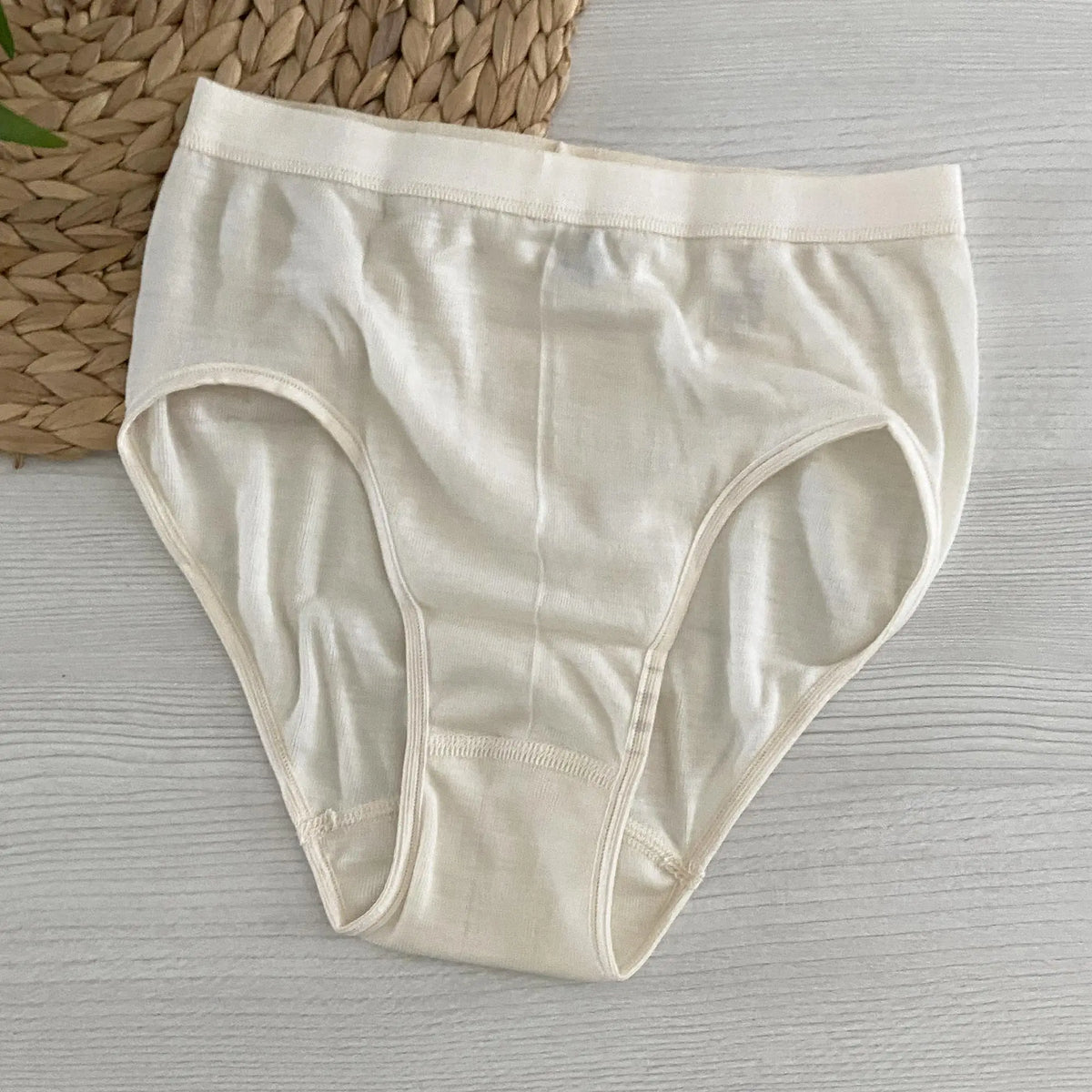 Culotte femme en laine & soie Cosilana – Naturel
