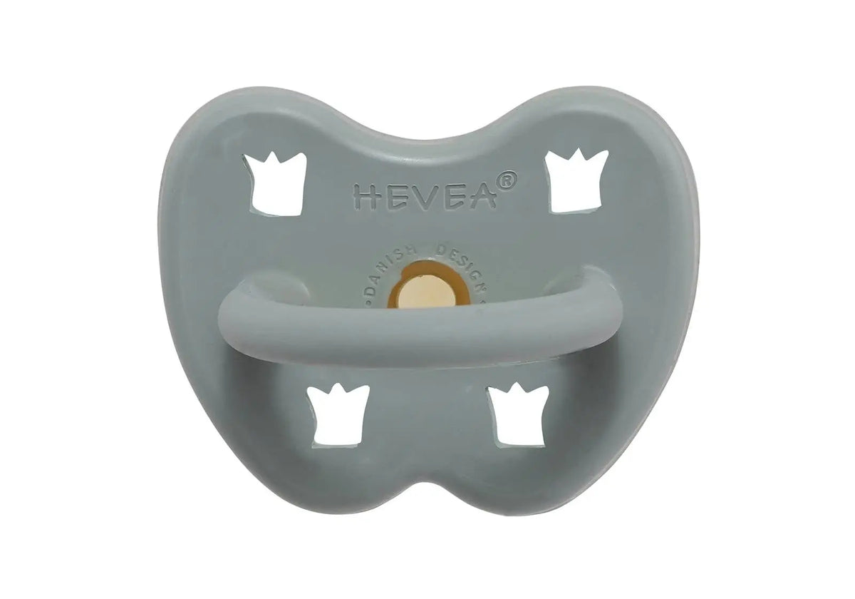 Tétine en caoutchouc 100% naturel Couronne Gorgeous Grey Hevea, téterelle anatomique ou physiologique 