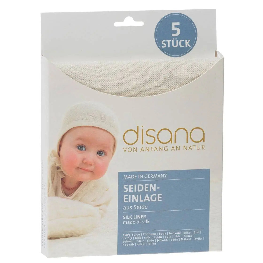 Lot de 5 Bourrettes de soie Disana - Lilinappy