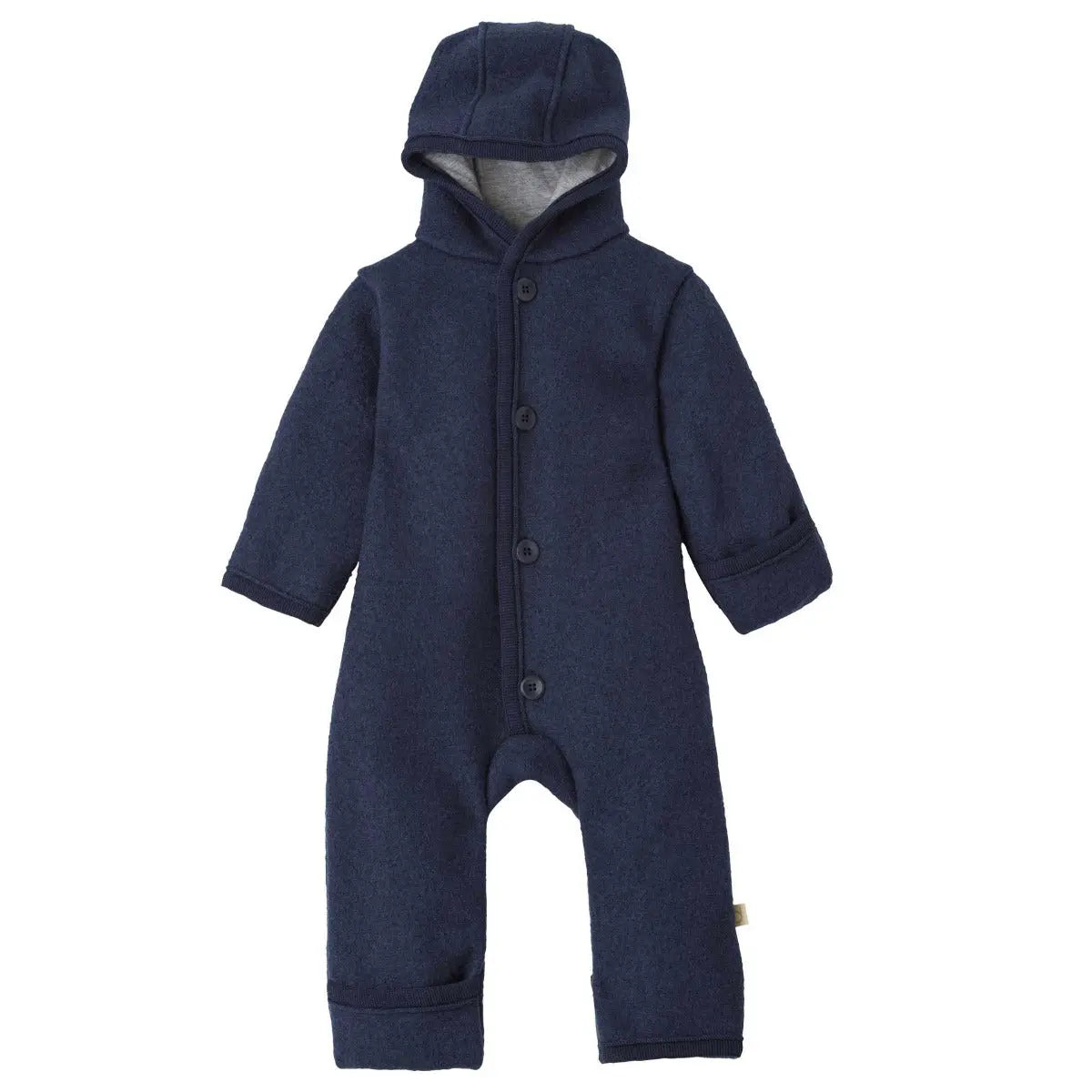 Combinaison bébé en laine bouillie Disana - Indigo