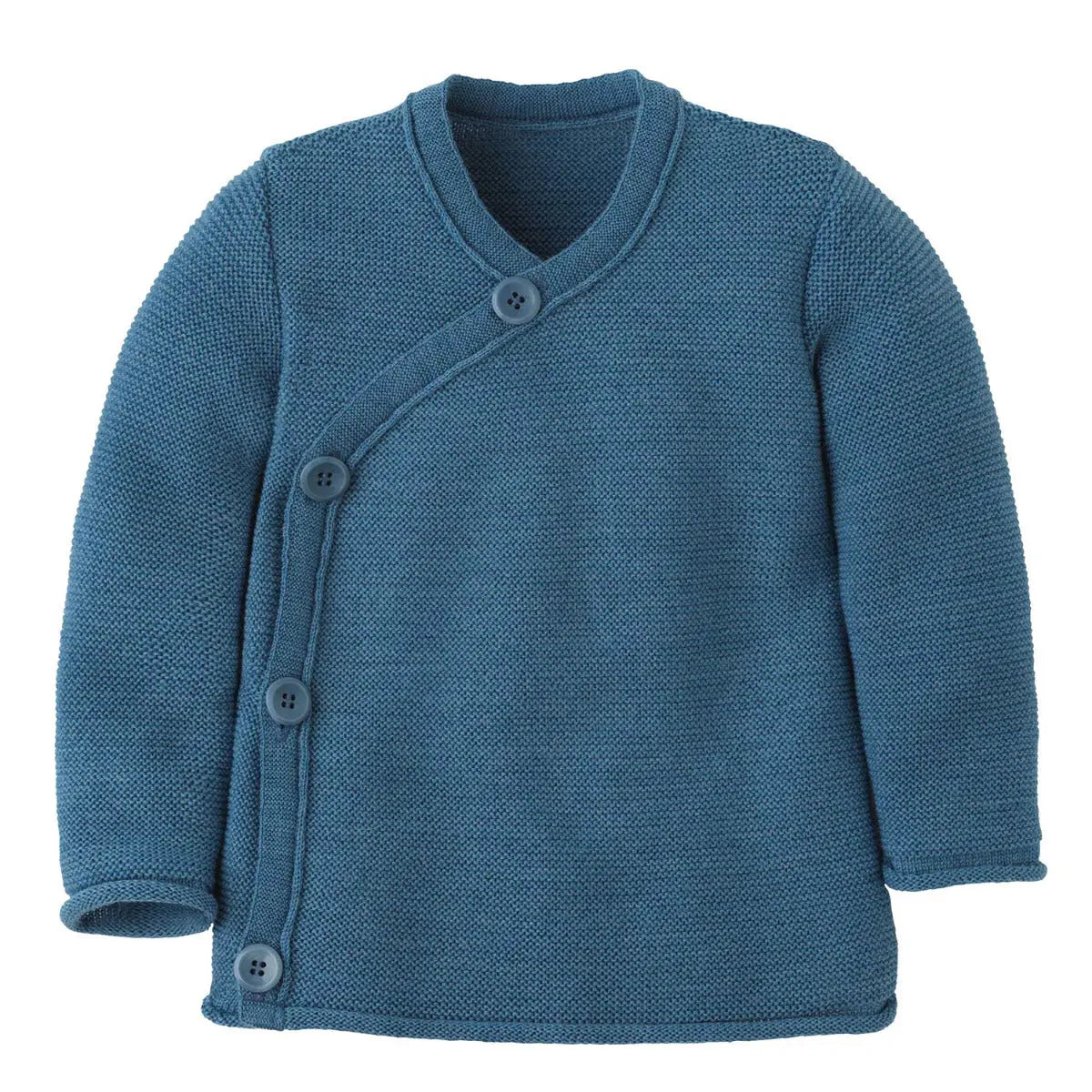 Melange Jacket Disana Dove Blue – Veste bébé laine mérinos
