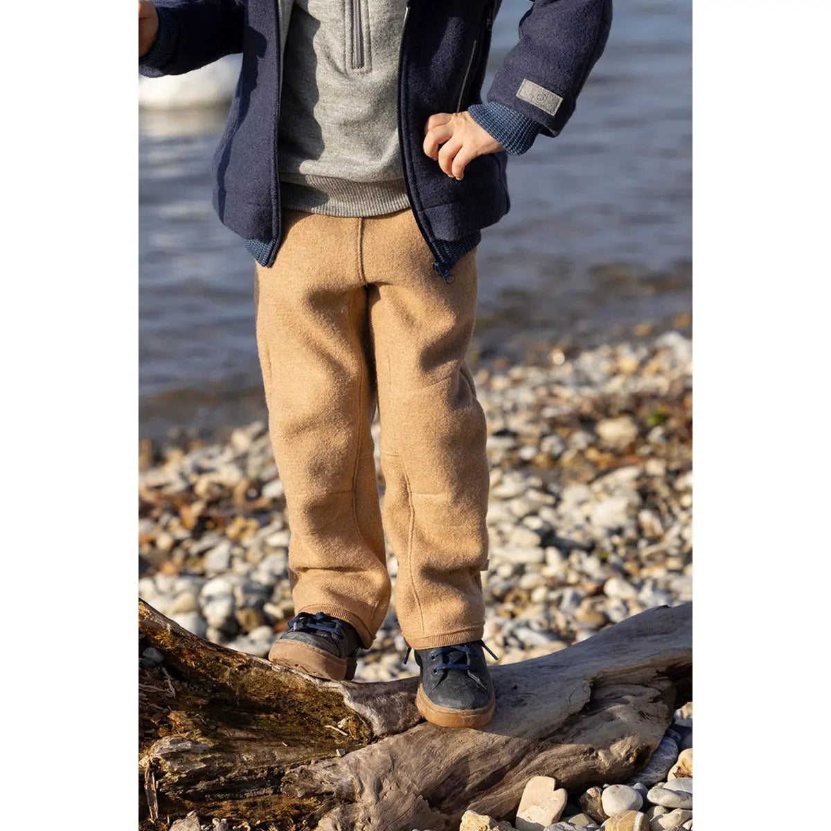 Pantalon en laine bouillie bio Disana - Eucalyptus 