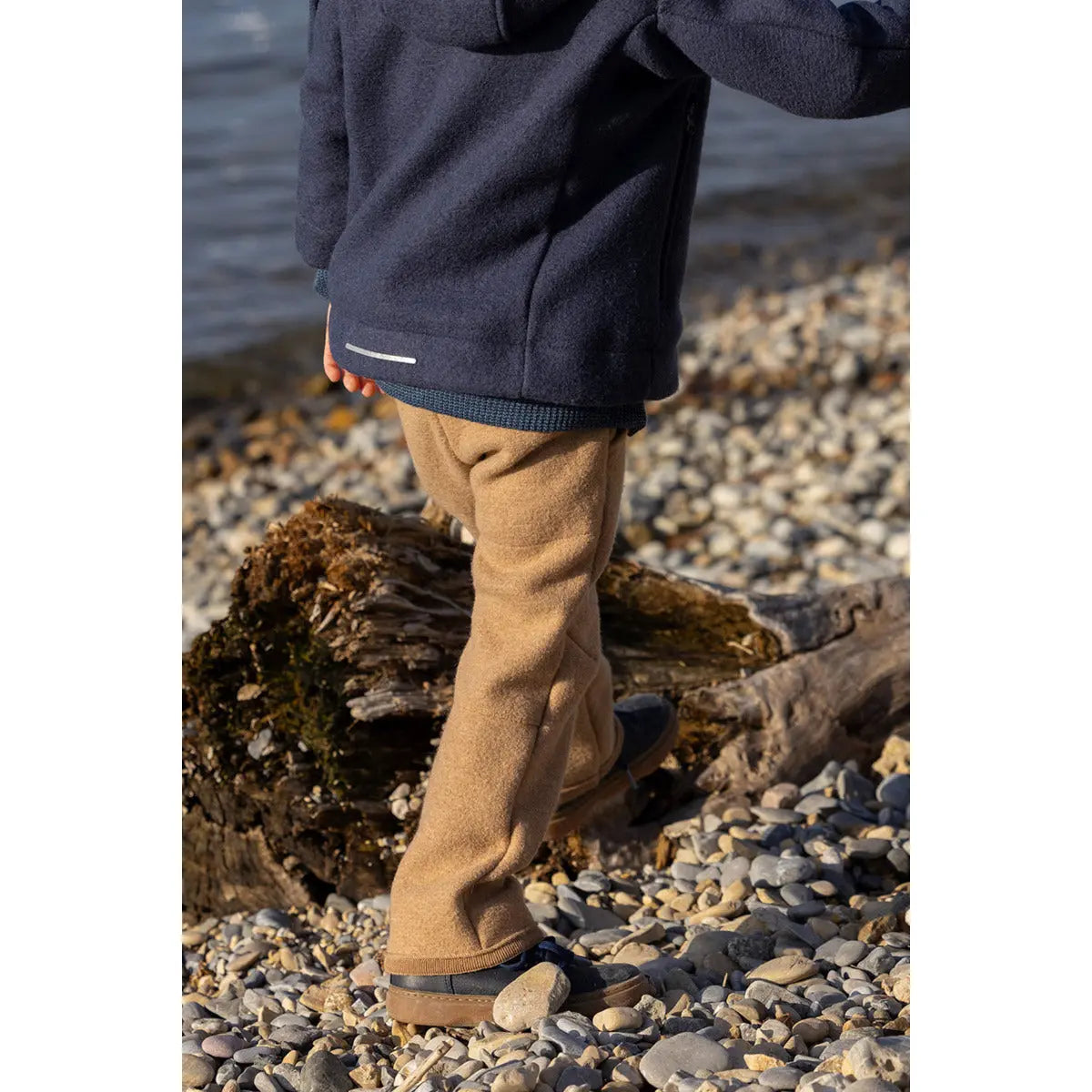 Pantalon en laine bouillie bio Disana - Indigo 