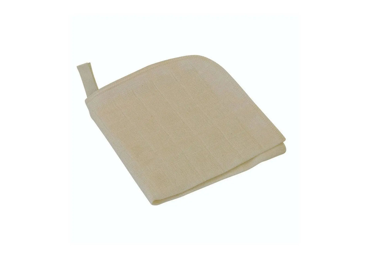 Lot de 5 débarbouillettes en mousseline de coton bio Disana