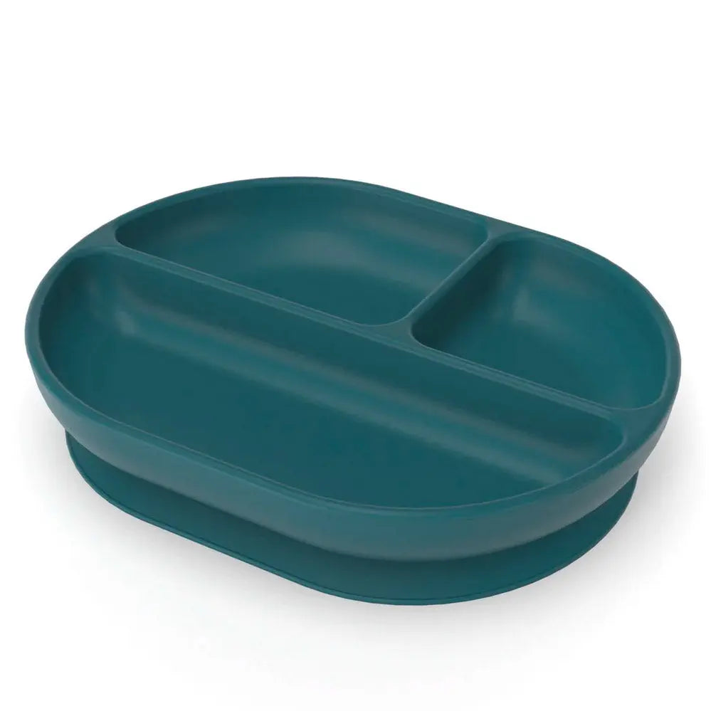 Assiette à compartiments à ventouse Ekobo Blue Abyss