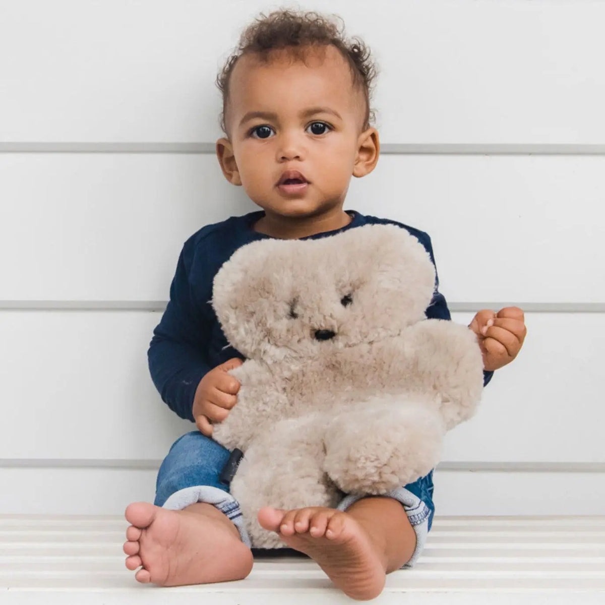 Grand nounours en peau de mouton Flatout - Latte 