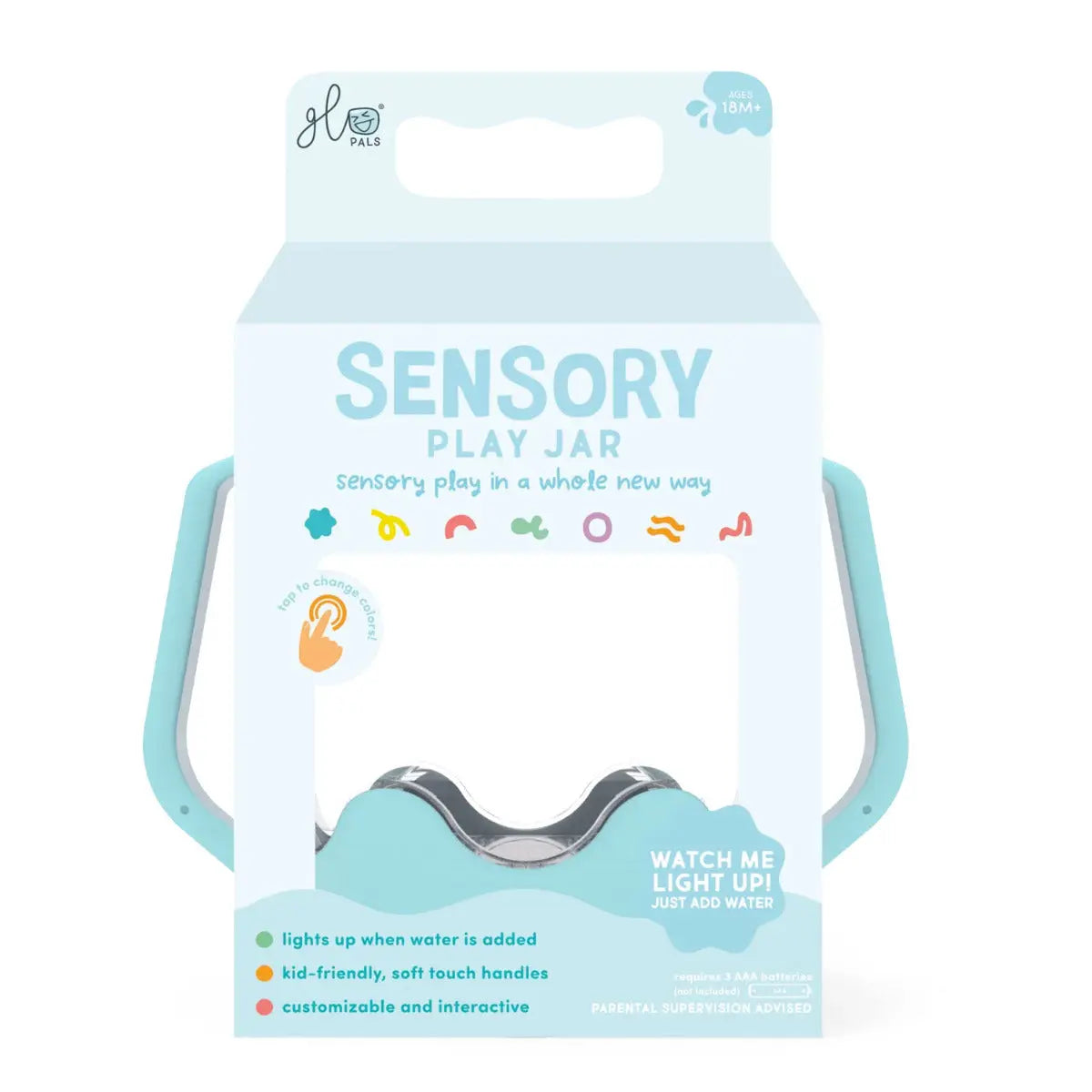 Bocal sensoriel Glo Pals - Frosty blue - Lilinappy