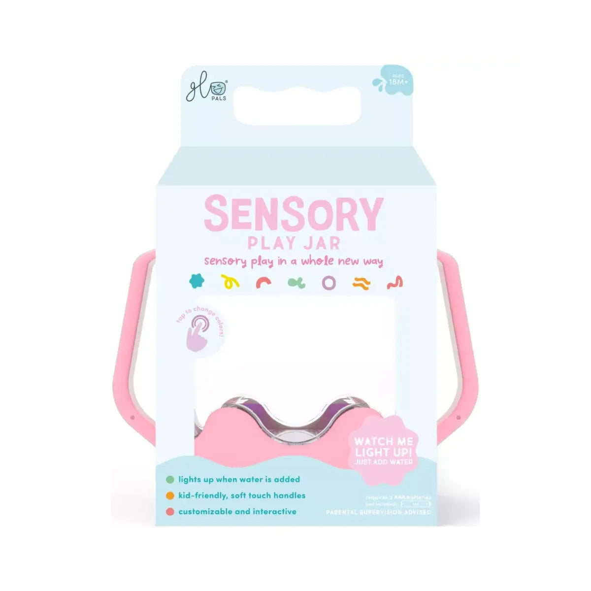 Bocal sensoriel Glo Pals - Bubblegum pink - Lilinappy