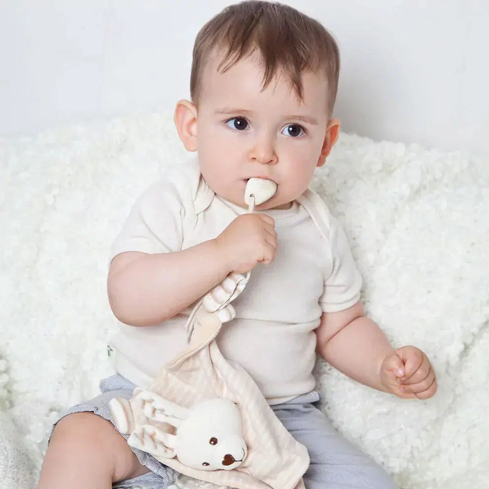 Doudou lapin en coton bio – Grünspecht - Lilinappy