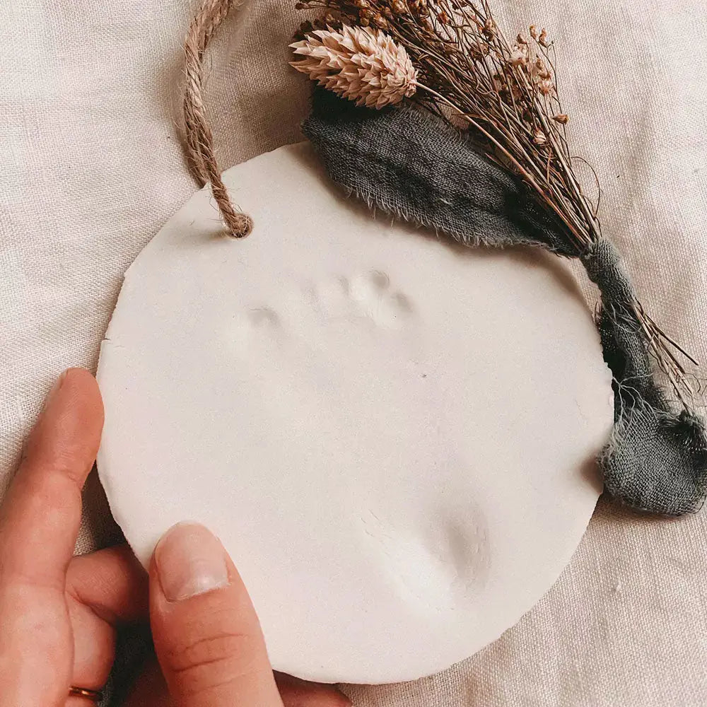 Kit de moulage en pâte bio pour bébé et mains de bébé Grünspecht