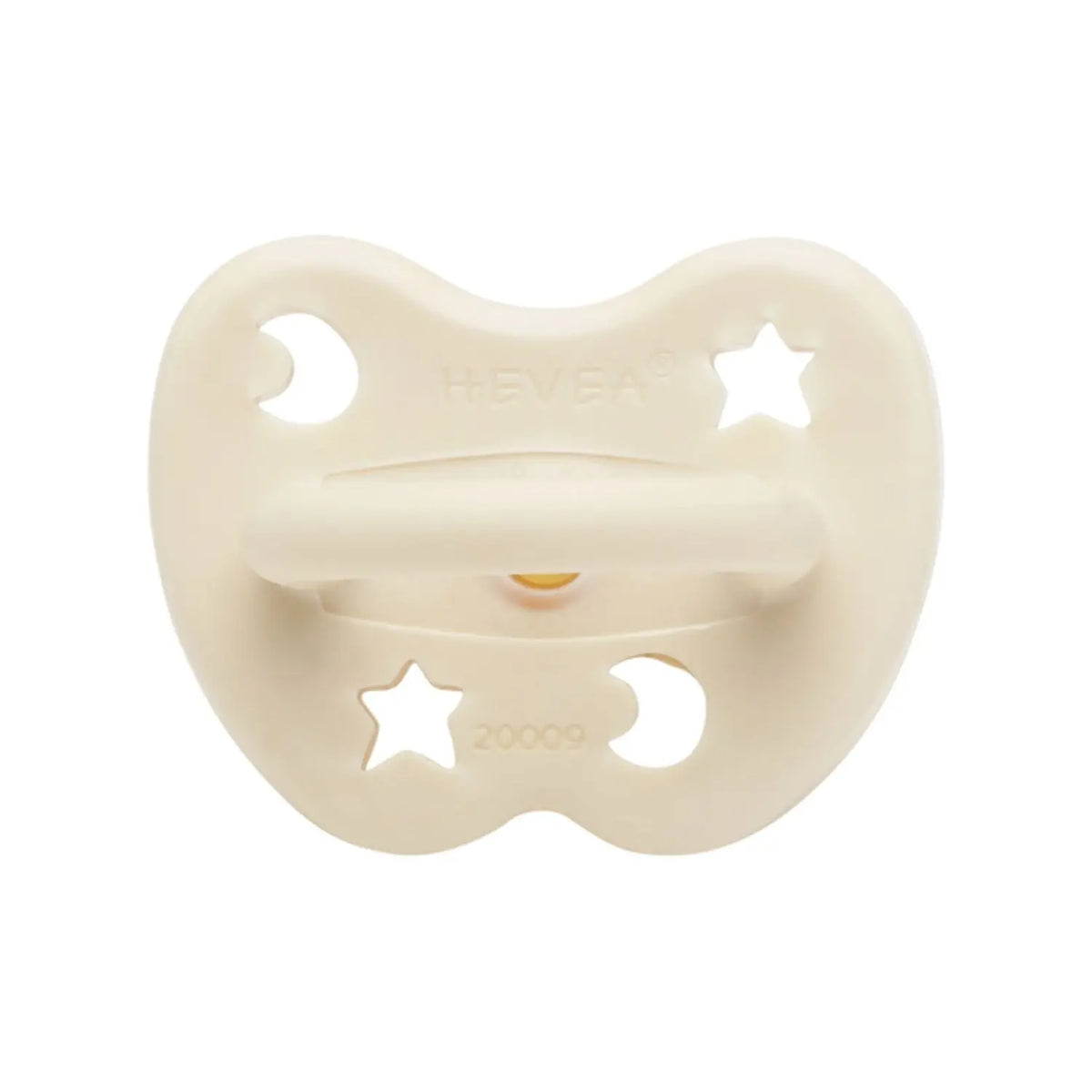 Tétine en caoutchouc naturel Hévéa - lune et étoile fond blanc 3/36mois 
