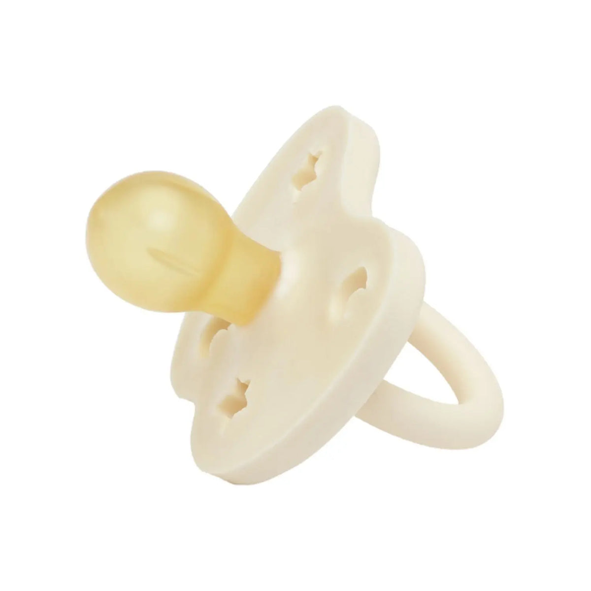 Tétine ronde en caoutchouc naturel Hévéa - Milky White 0/3mois 