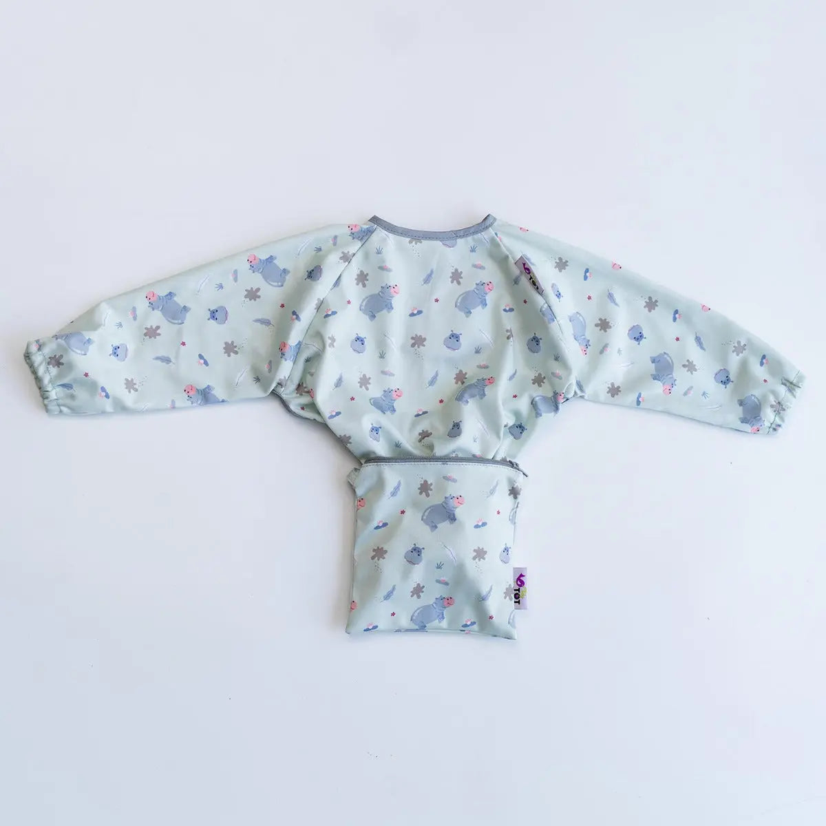 Bavoir à ventouses Cover et Catch Tidy Tot - Hippos - Lilinappy