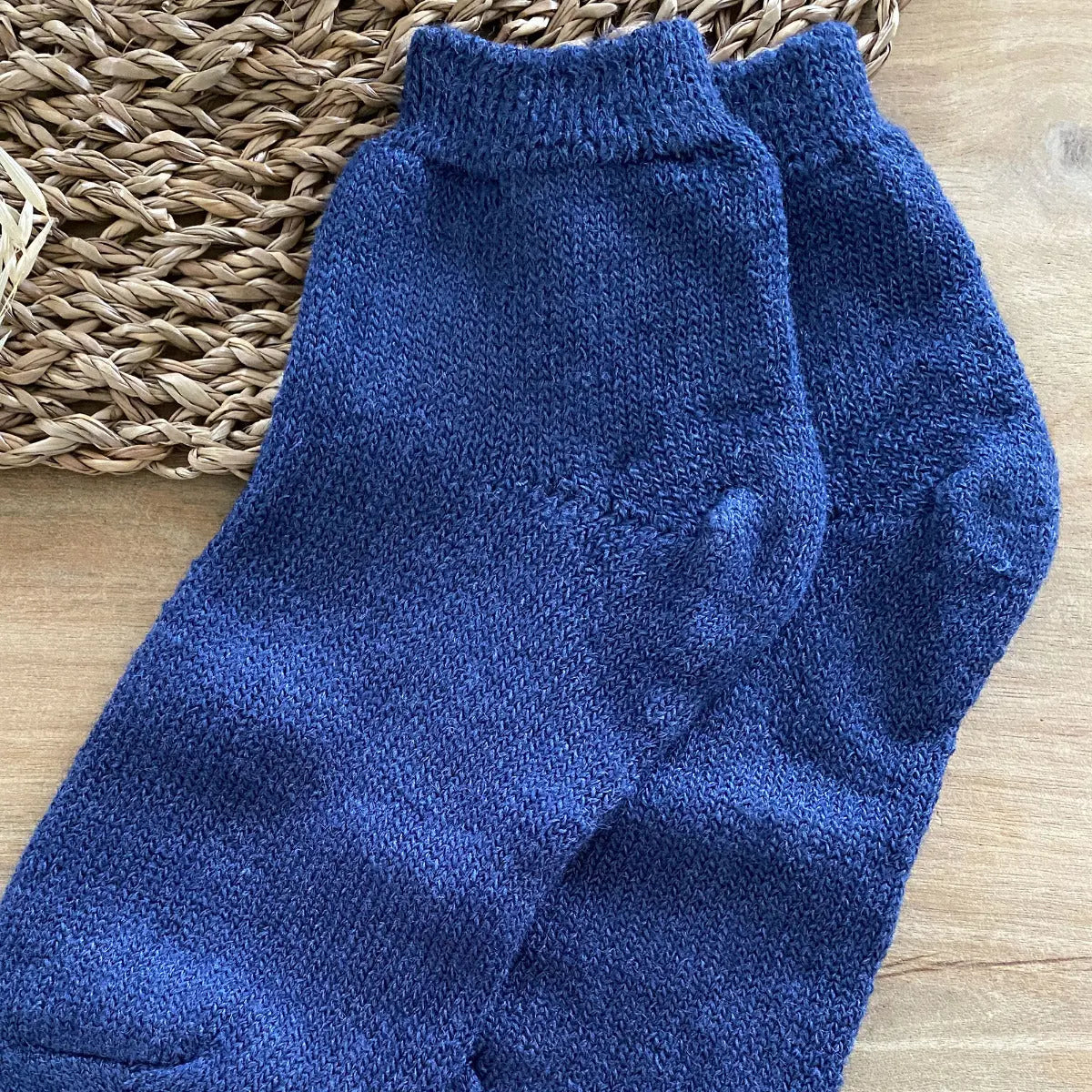 Chaussettes adulte laine et soie EliaYoga Hirsch Natur 