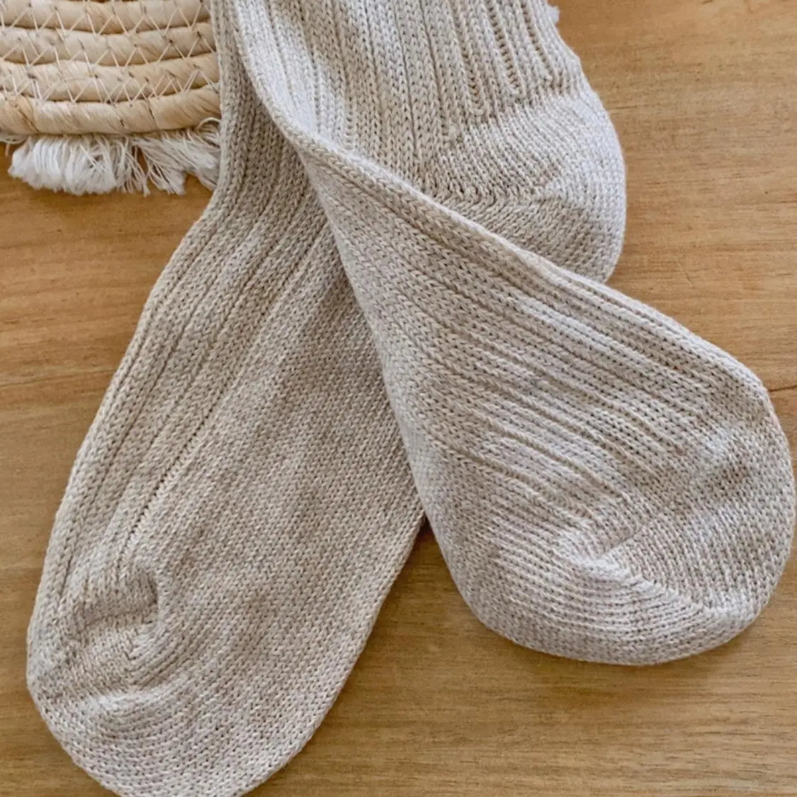 Chaussettes adultes Coton et lin bio Hirsch Natur 