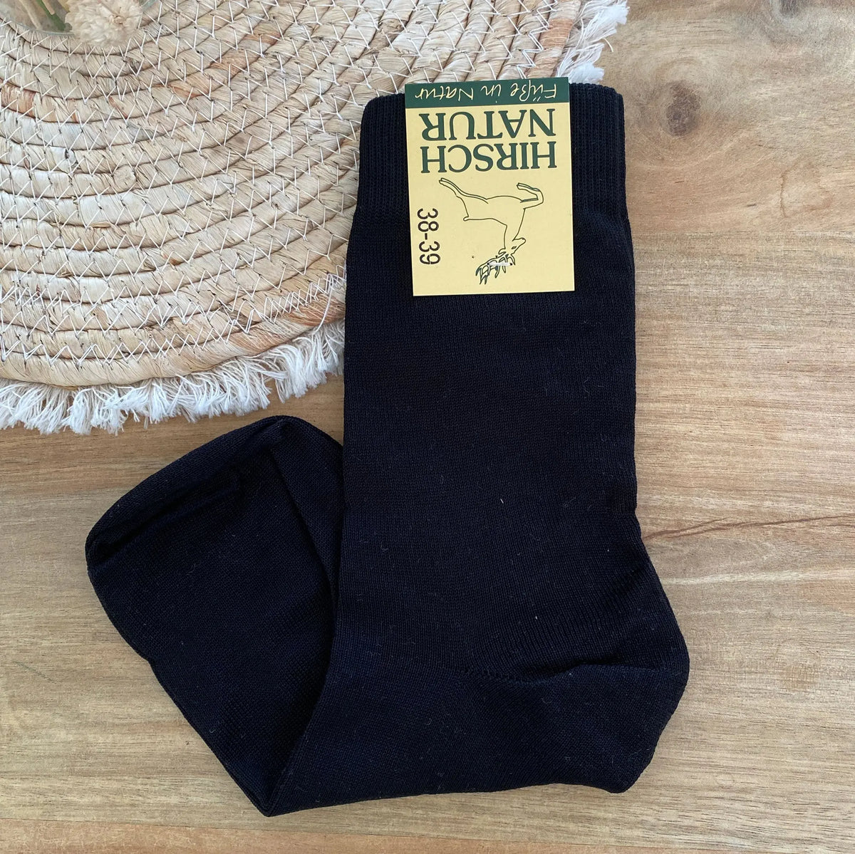 Chaussettes femme 100% soie naturelle Hirsch Natur 