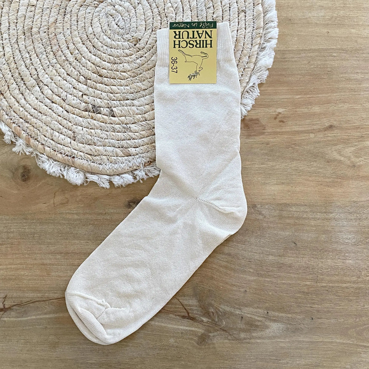 Chaussettes femme 100% soie naturelle Hirsch Natur 