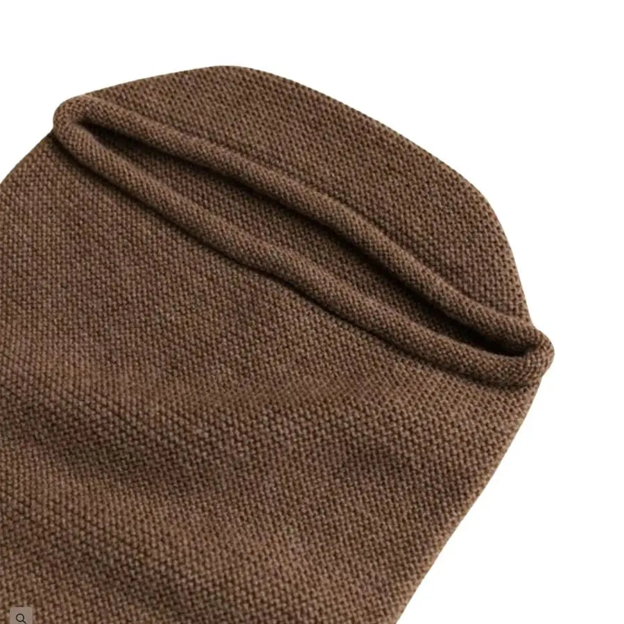Cocon d'emmaillotage en laine mérinos HVID - Mocha - Lilinappy