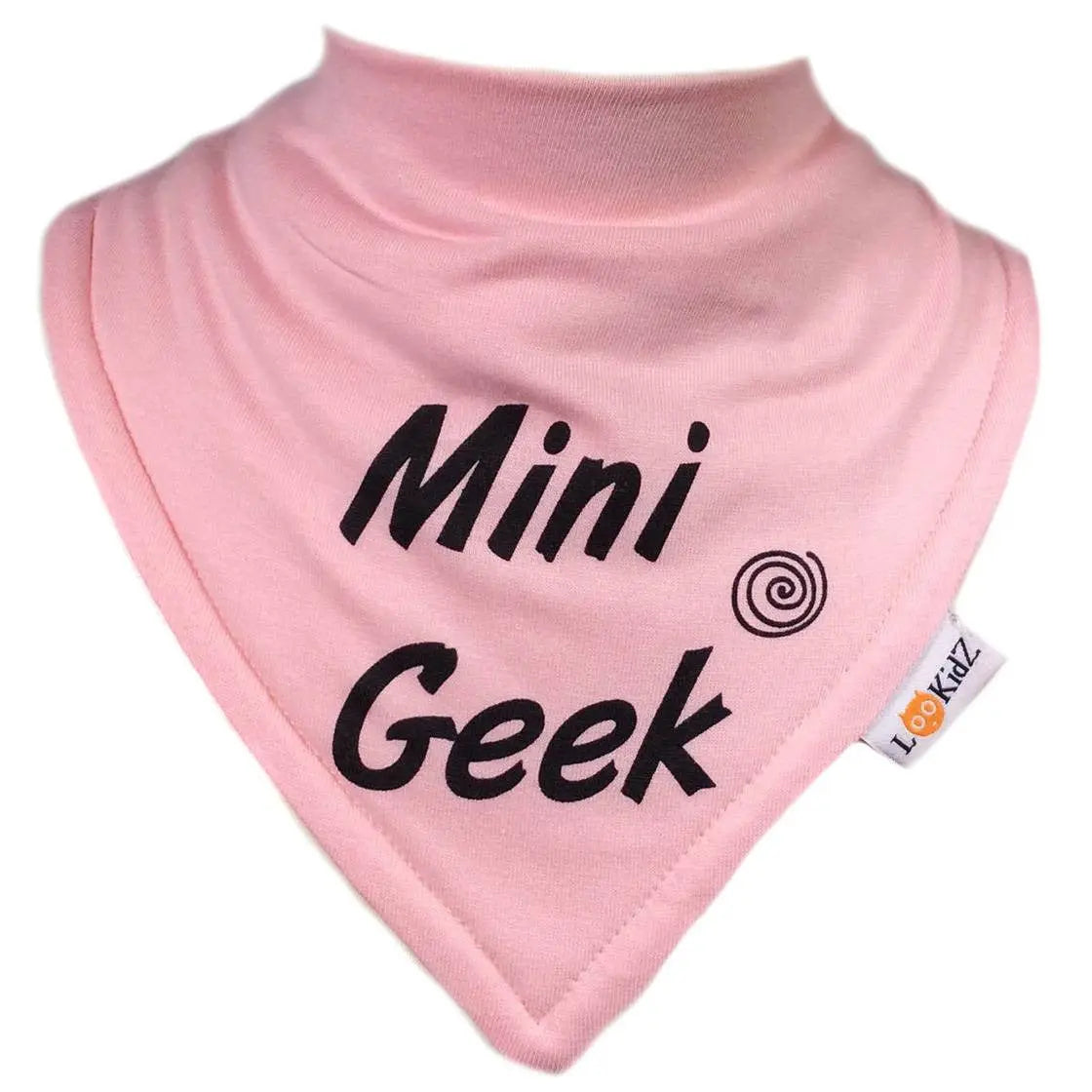 Bavoir bandana Lookidz Mini geek rose