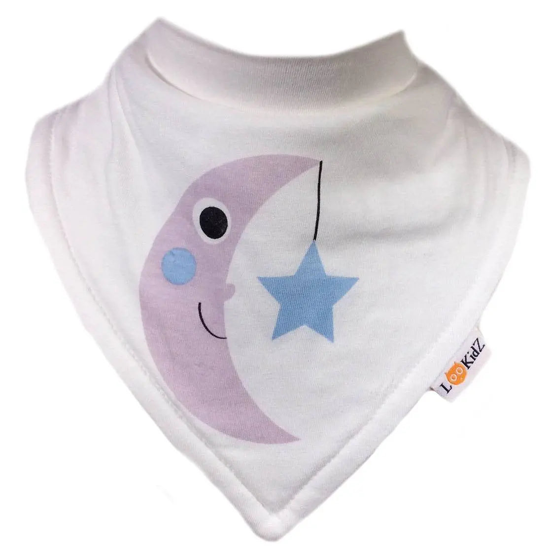 Bavoir bandana Lookidz Lune & étoile