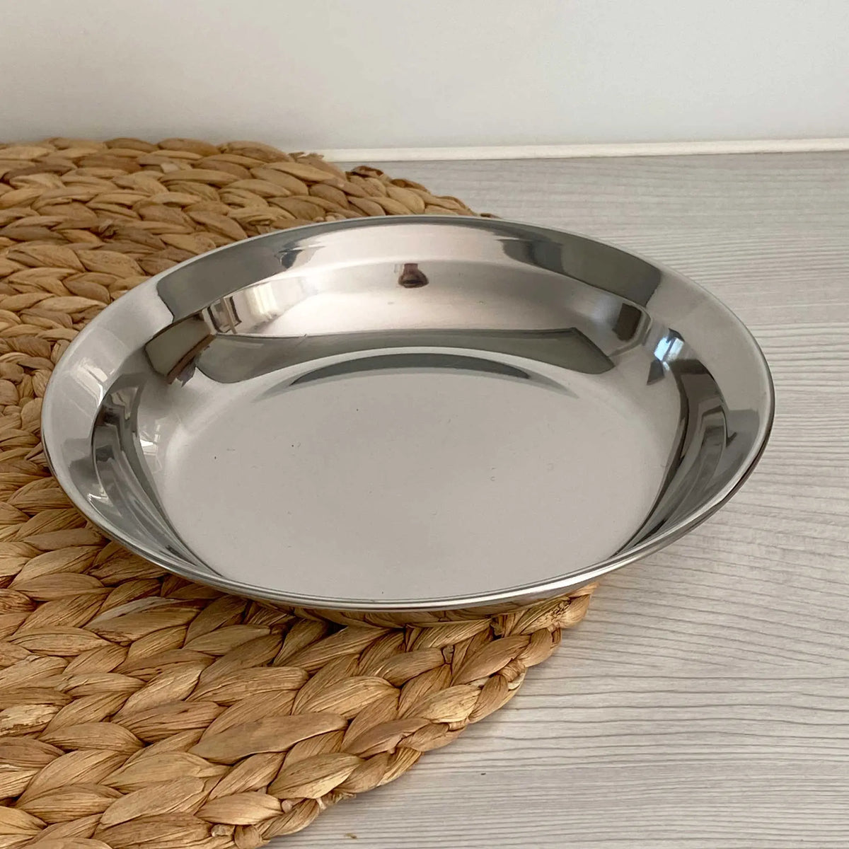 Assiette enfant inox zéro plastique Joli Monde 