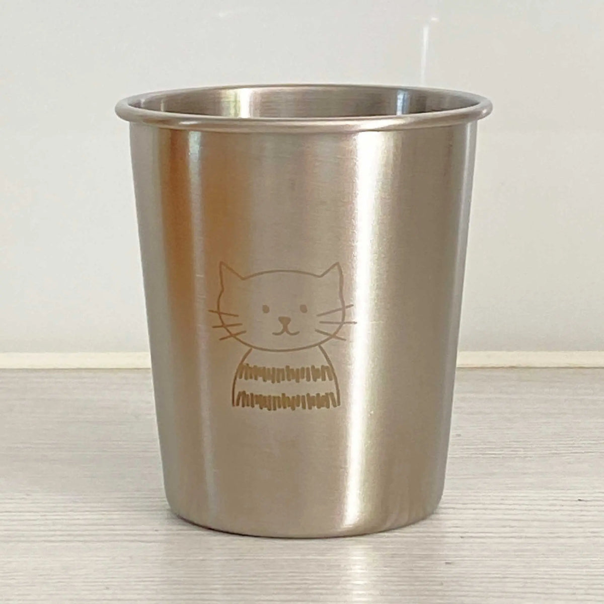 Verre enfant en inox 18/8 Joli Monde 180 ml – Motif chat 