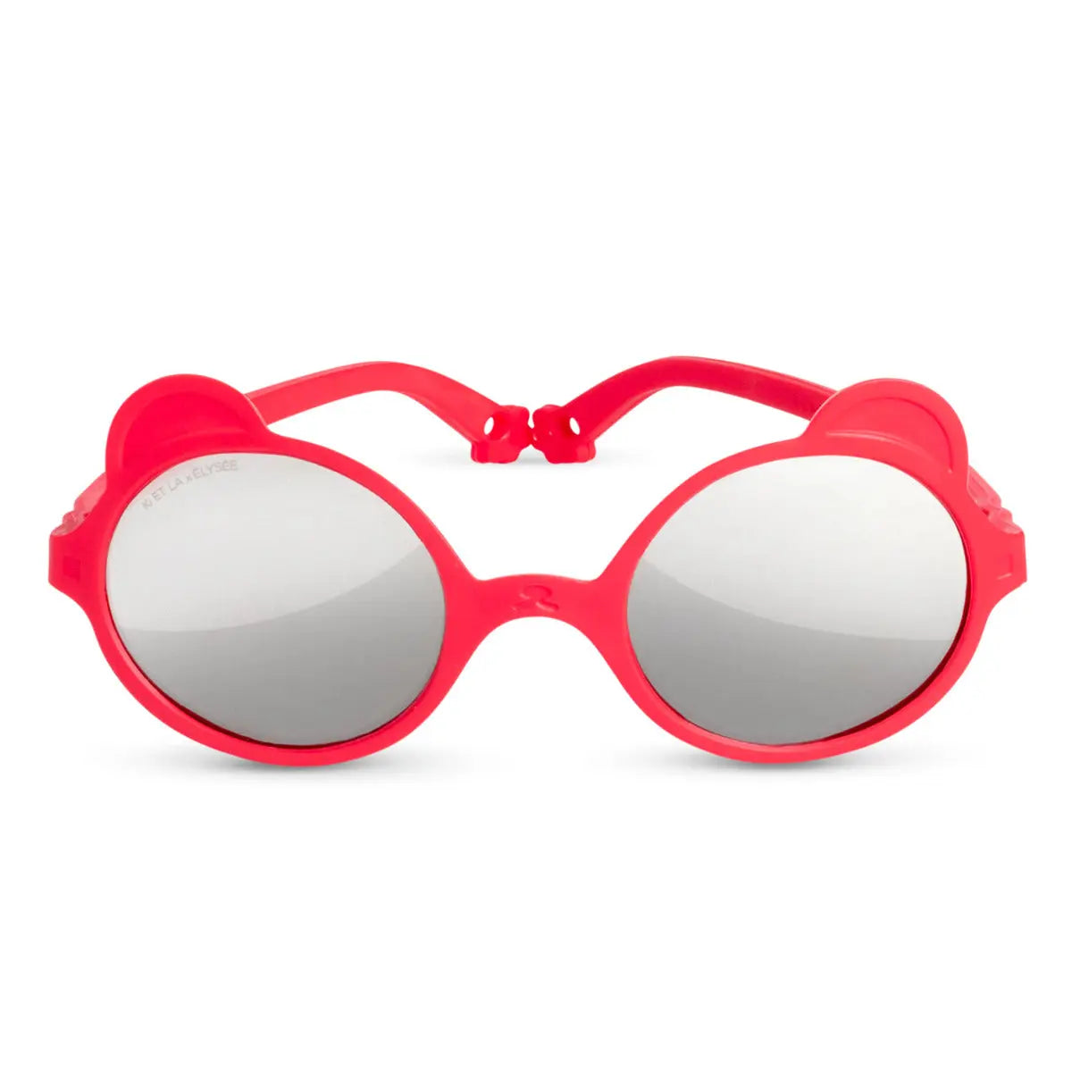 Lunettes de soleil pour enfants, monture légère incassable et verres anti-UV effet miroir 