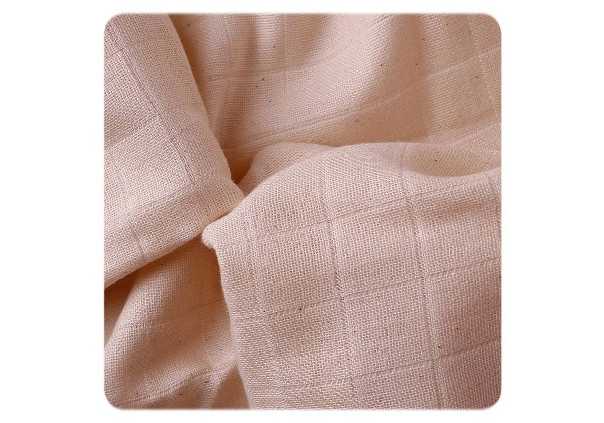 Lot de 5 langes en coton bio naturel 70x70cm XKKO