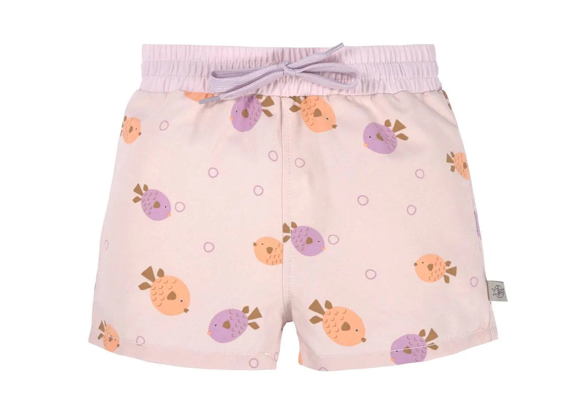 Short de bain Lassig poisson rose