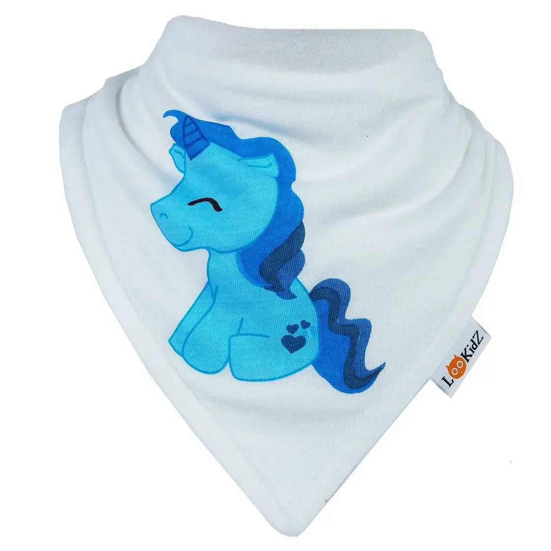 Bavoir bandana lookidz licorne 