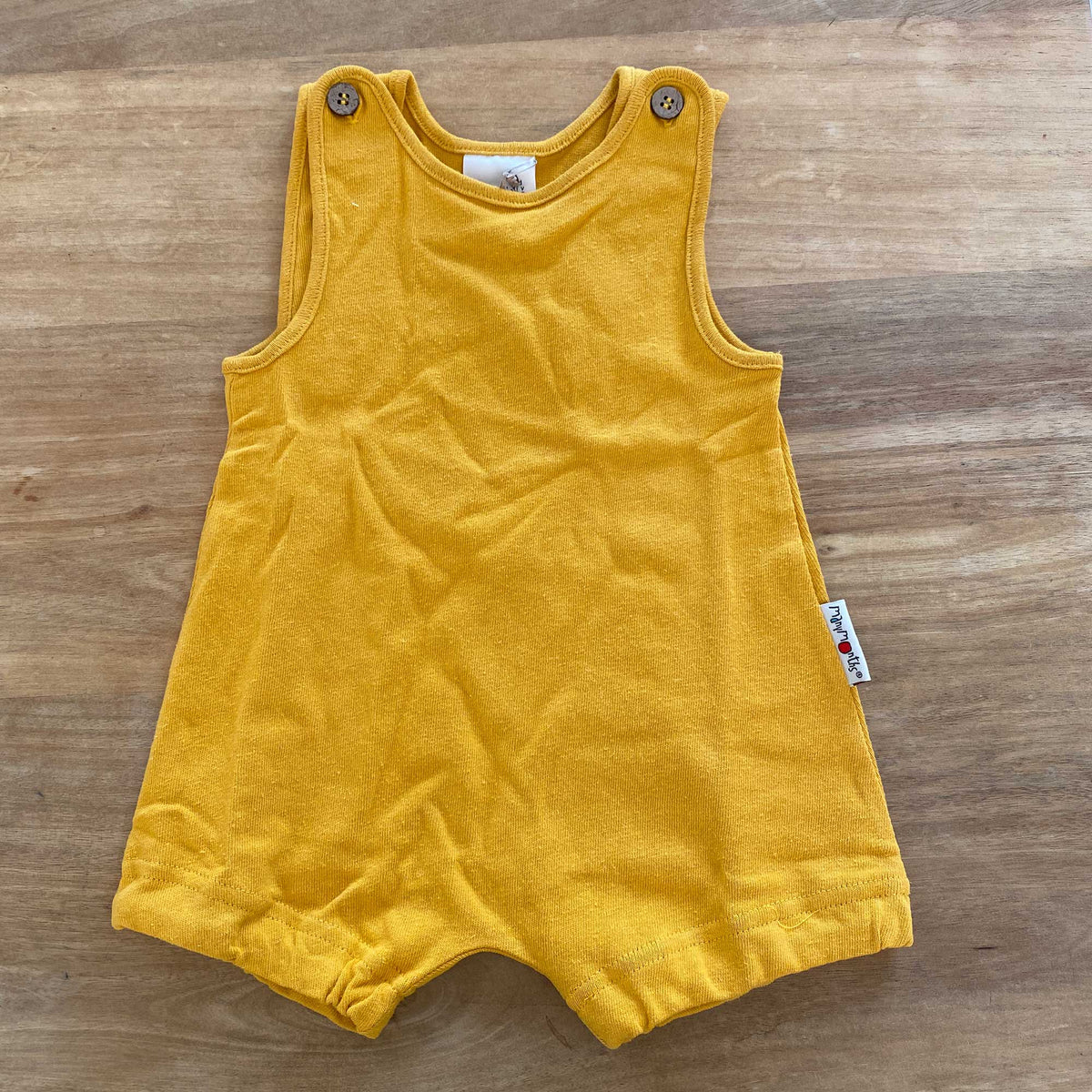 Barboteuse bébé évolutive en chanvre & coton bio Manymonths - Golden calendula 