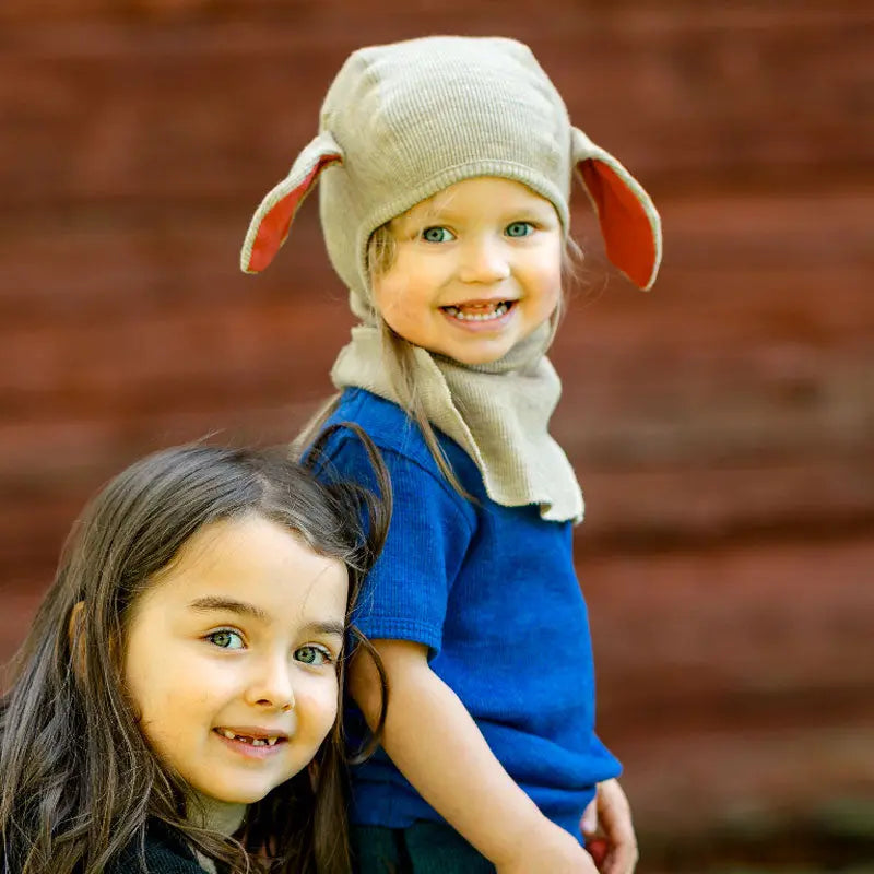 Cagoule en laine mérinos Lambies Manymonths - Lilinappy