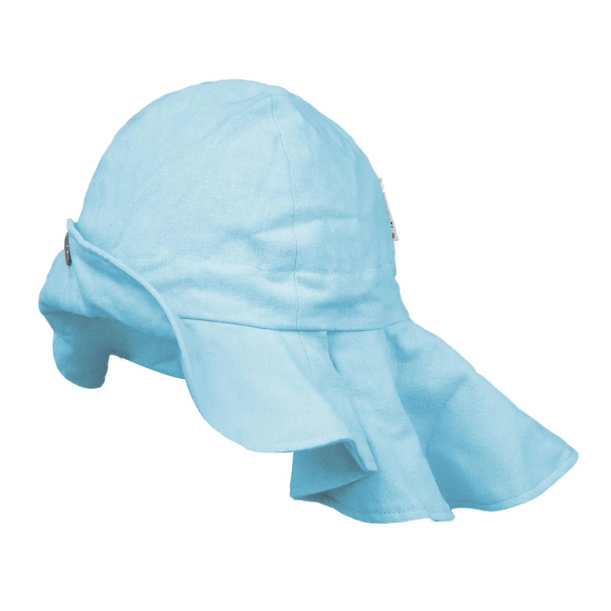 Chapeau de soleil évolutif en chanvre & coton bio Manymonths - Wave Pool turquoise 