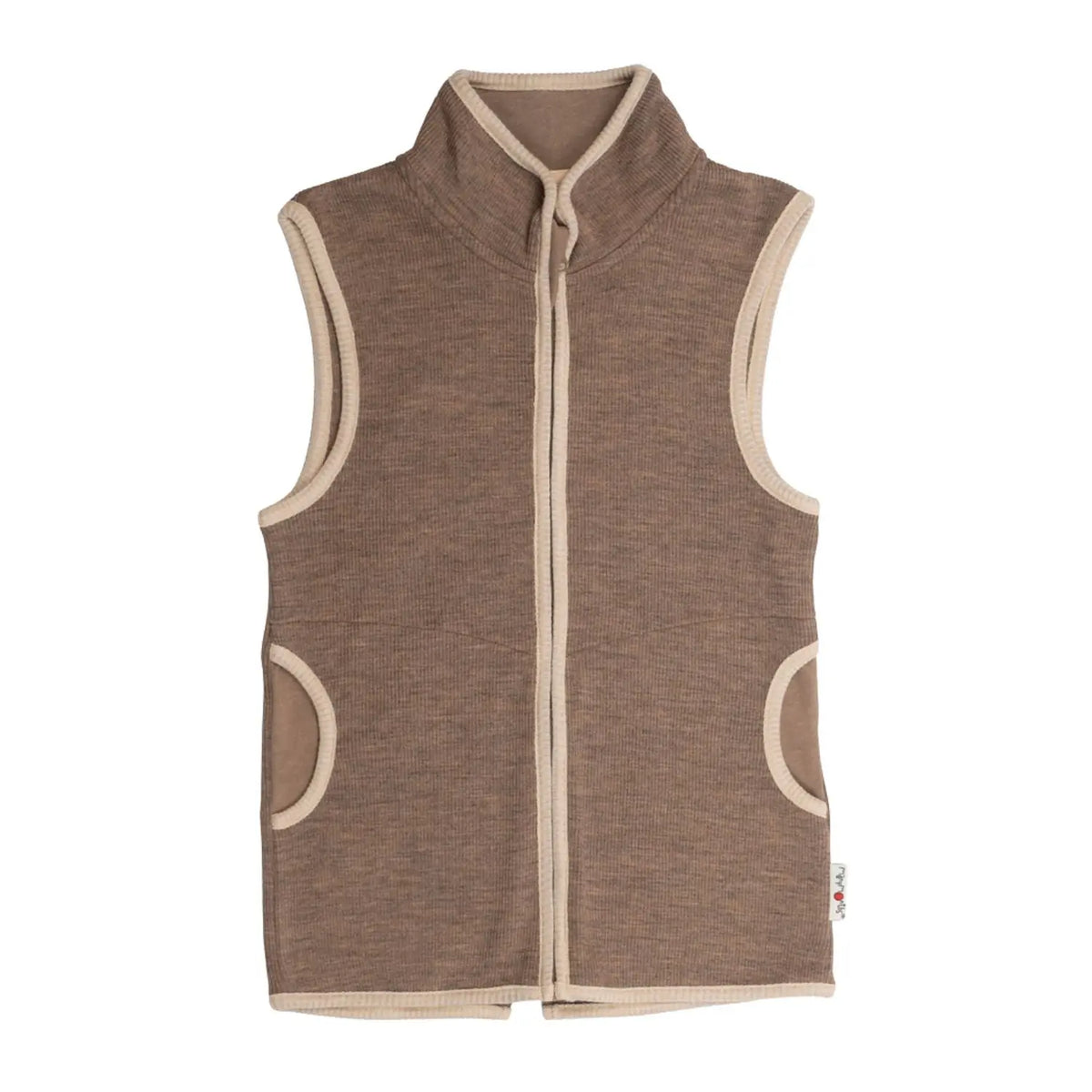 Gilet sans manches zippé en laine mérinos ManyMonths