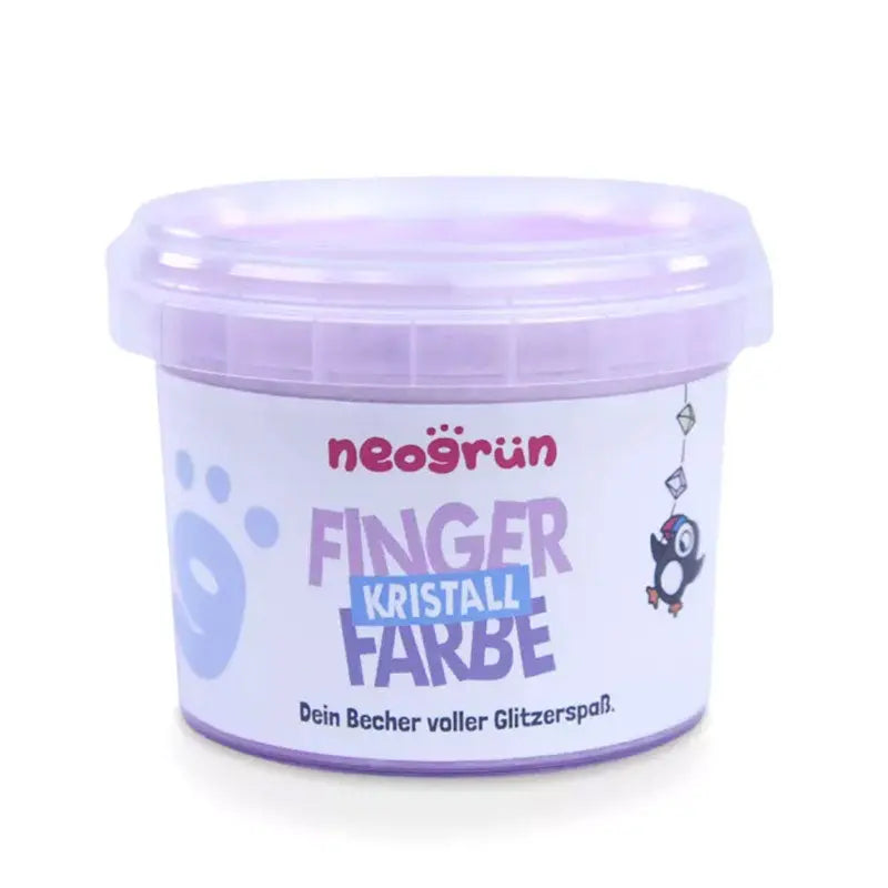 Peinture au doigt pailletée bio et vegan Neogrün – Quartz rose 