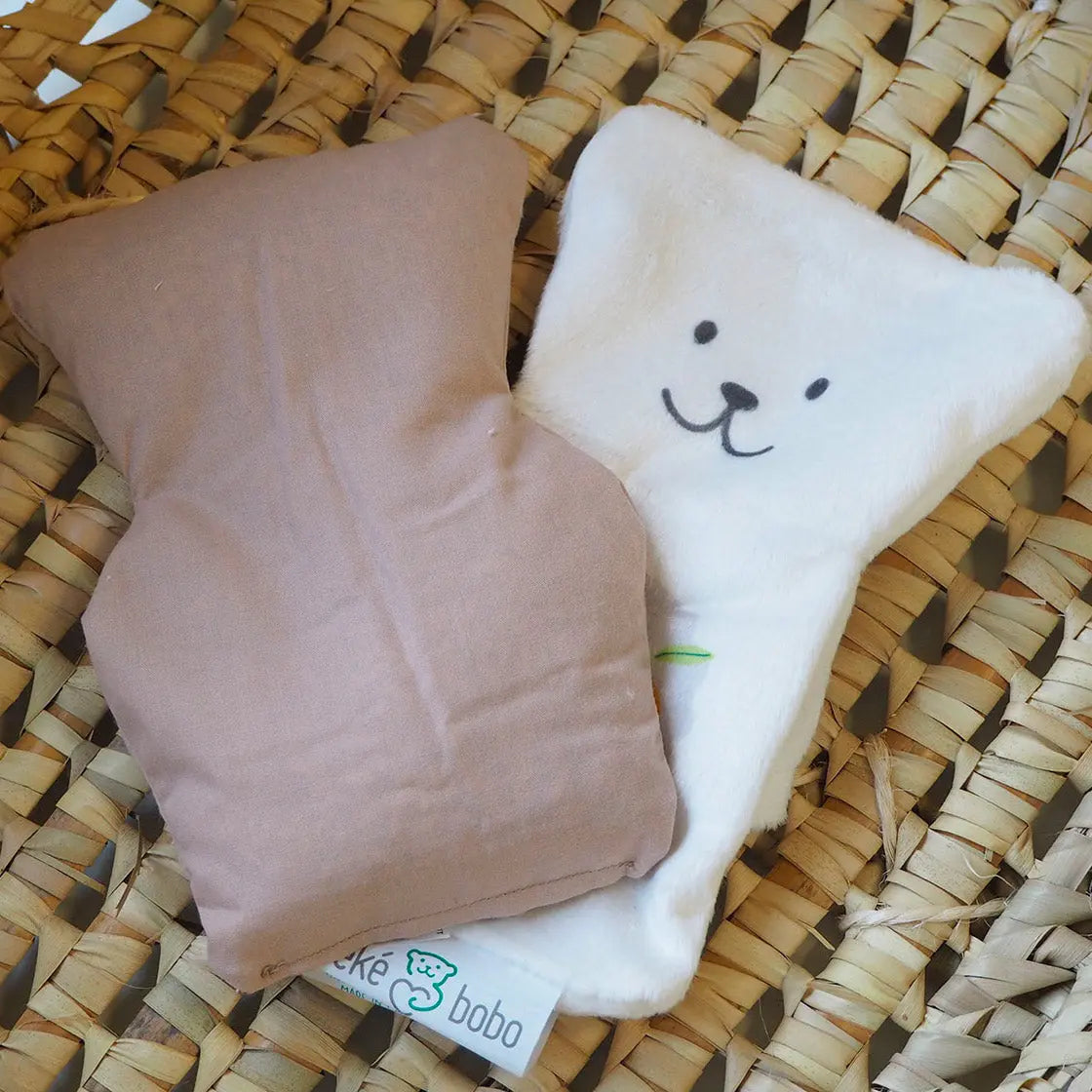 Bouillotte ourson thérapeutique Béké-Bobo - Dinos - Lilinappy